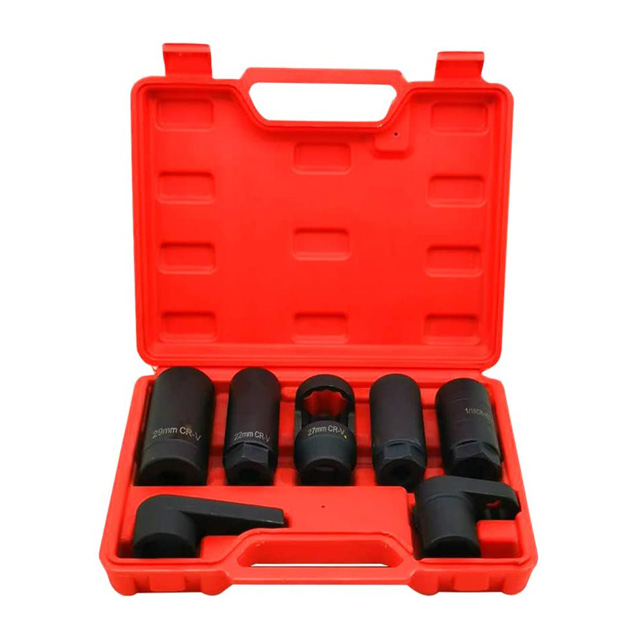  7Pcs Oxygen Sensor Socket Set Universal Puller and Removal Tool