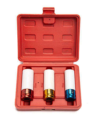 1/2'' Drive Wheel Nut Impact Socket Tool Kit 3PCS-1