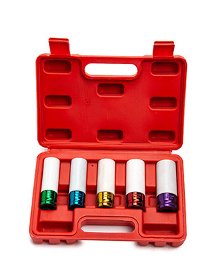 1/2'' Drive Wheel Nut Impact Socket Tool Kit 5PCS