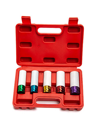  1/2'' Drive Wheel Nut Impact Socket Tool Kit 5PCS